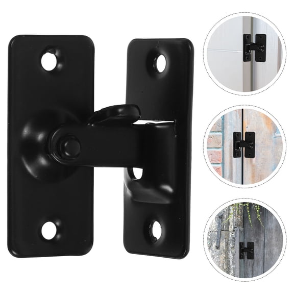 Milisten 1 Set Garage Door Lock Angled Screen Door Latch Sliding Door Lock Bar Door Clasp Gate Latch
