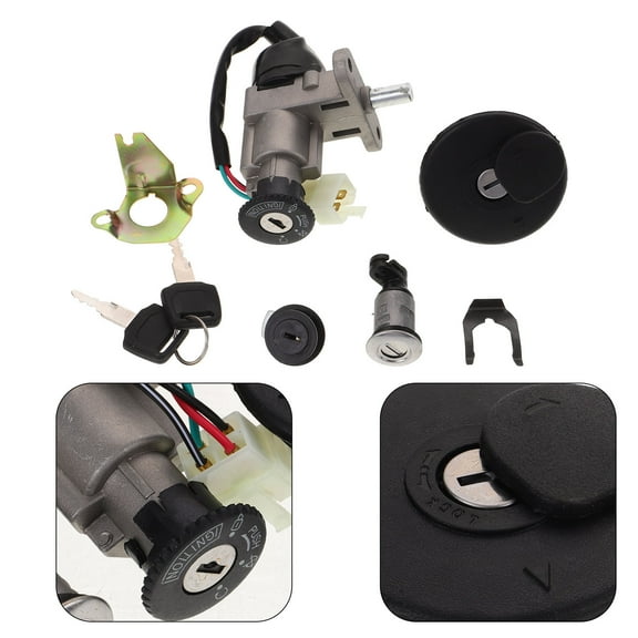 Milisten 1 Set Ignition Switch with Key for Motorcycle Accessories Compact Design Aluminium Alloy