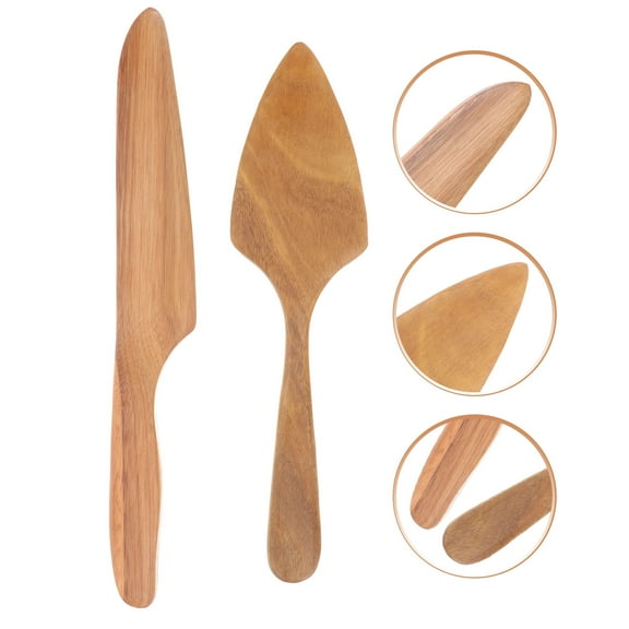 Milisten 1 Set Rustic Cake Cutter Pie Server Pizza Server Cake Baking Cutter Pie Server