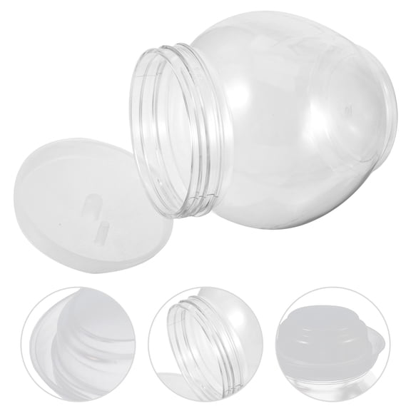 Milisten 1 Set Small Clear Jars 800Ml Plastic for Vegetable Pickling Container Ideal for Household Users