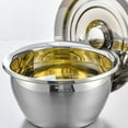 thumbnail image 1 of Milisten Kitchen Condiment Basin Stainless Steel Holding Salad Silver 1 Set 11.71X11.71X5.78in, 1 of 8