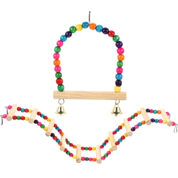 Milisten Parrot Perch Ladder for Pet Owners and Bird Enthusiasts 1 Set