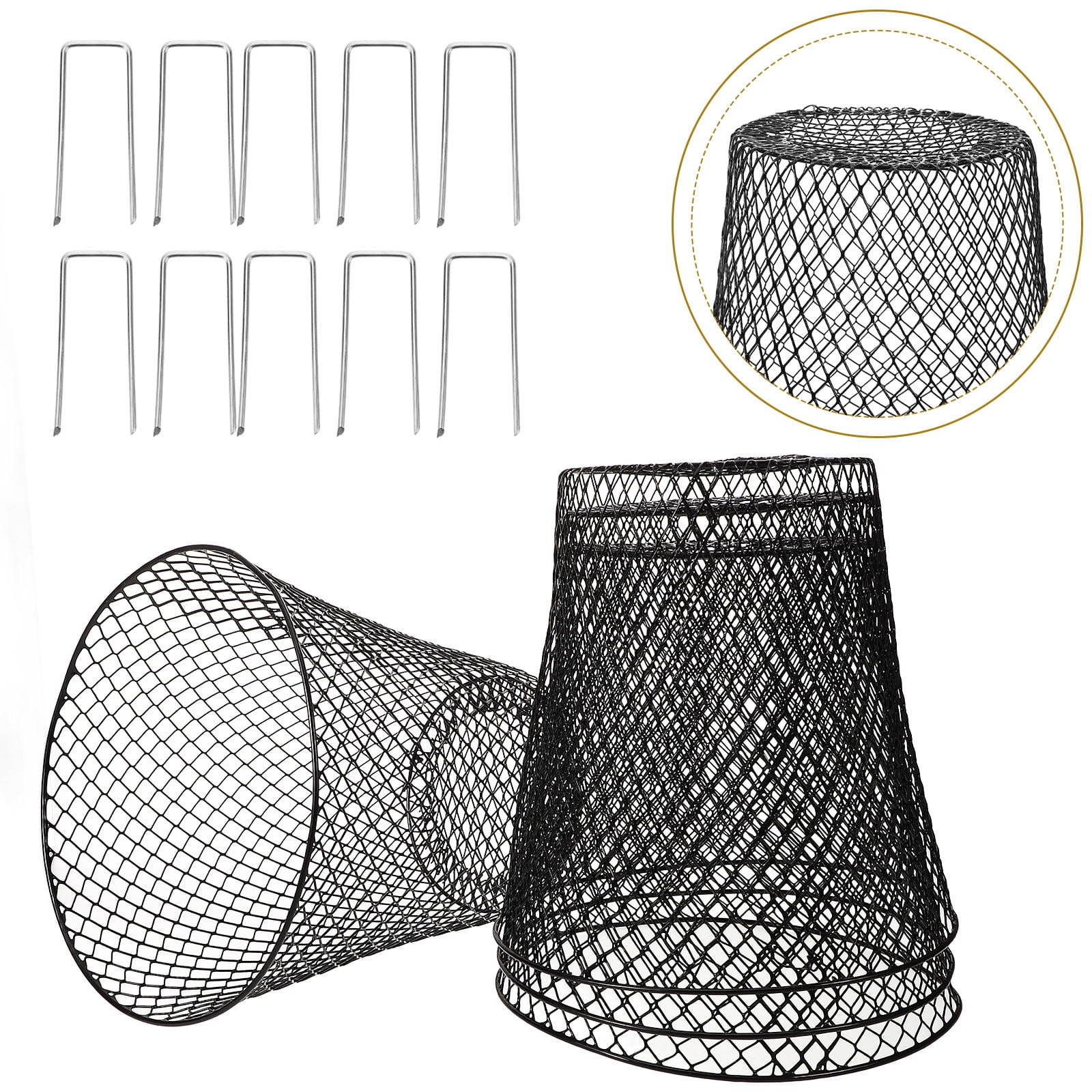 Milisten Multi-Use Plant Cover Mesh Set - Reusable Flowerpot Cage for Plant and Growth Support