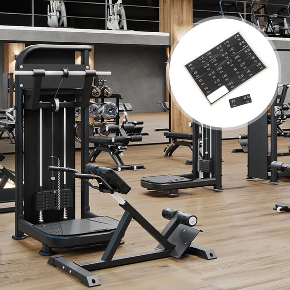 Milisten Weight Stickers for Dumbbells 1 Sheet Progress Tracking Labels for Fitness Equipment