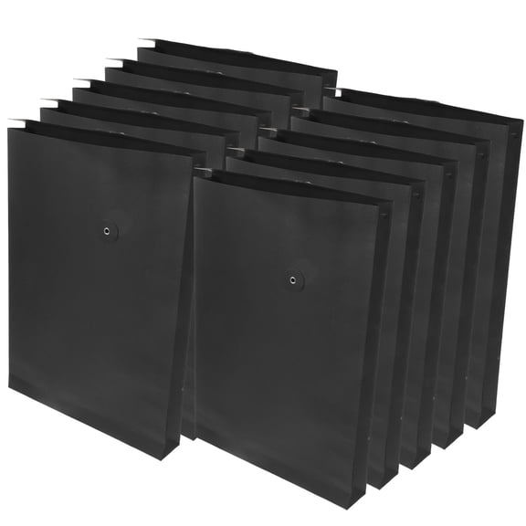 Milisten Black Kraft Paper Office Envelopes 10-Pack - Mailing Envelopes for Business, Personal, and Everyday Use