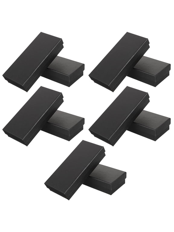 10-Pack Black Watch Boxes for Party Favors, 14.30 x 6.30 x 3.00 CM, Ideal for Jewelry Packaging