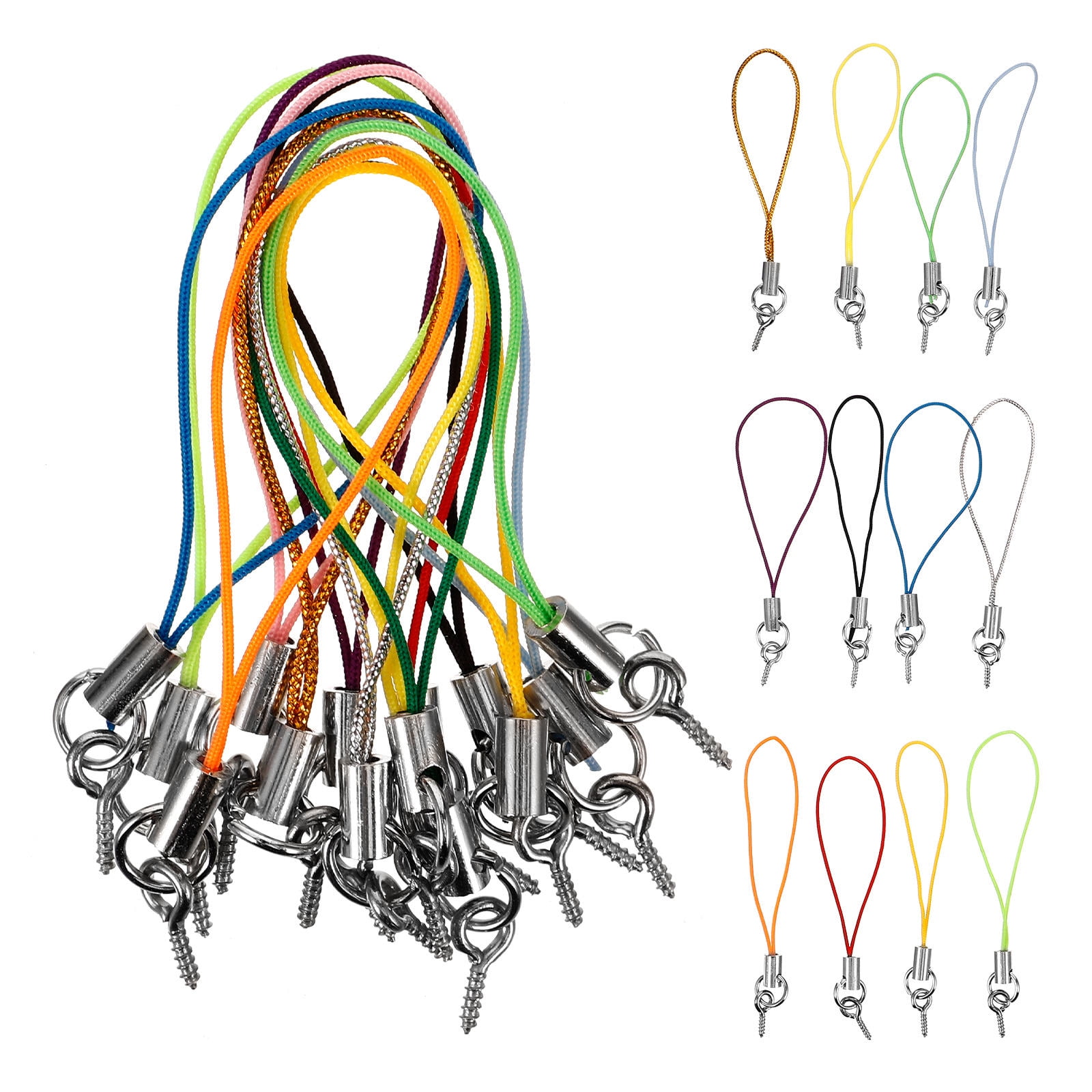 Milisten 100Pcs Cellphone Lanyards Strap Key Chain Hanging Phone Ropes ...