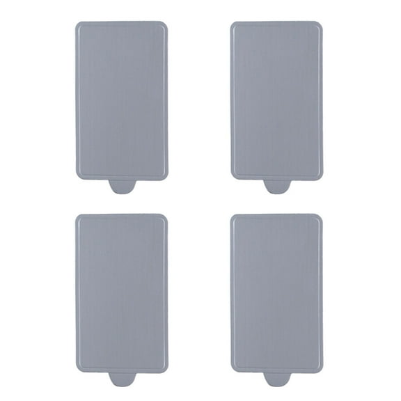 Milisten 100Pcs Silver Cake Board for Displaying Mousse Cupcakes and Slices