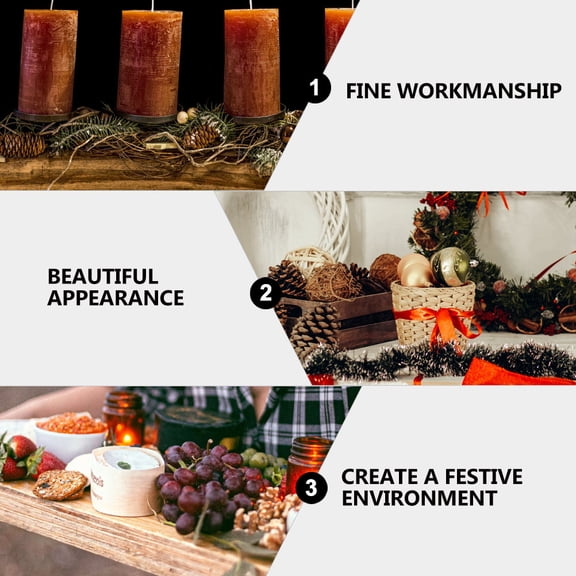 Milisten 100Pcs Decorative Artificial Acorns for Party and Holiday Home Decoration