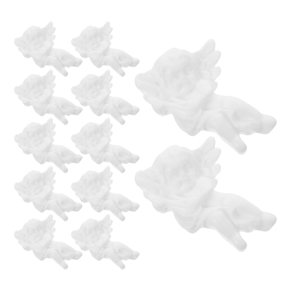 Milisten 100Pcs White Resin Cupid Figurine Decor Miniatures for Crafting and Accessory Design
