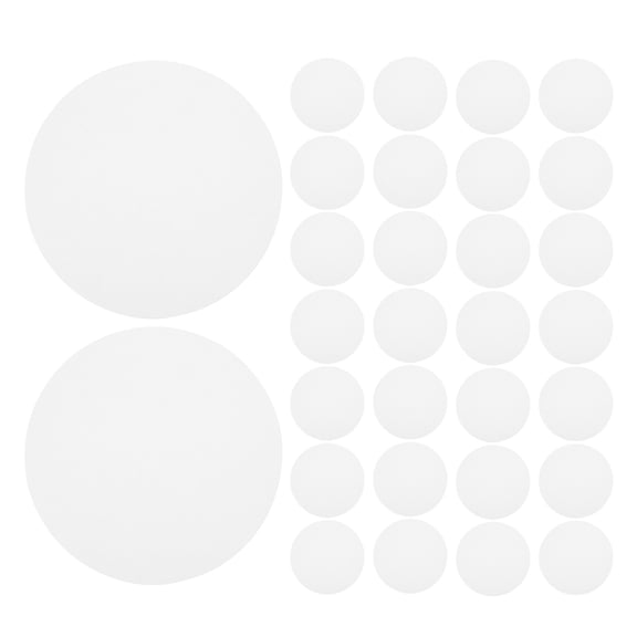 Milisten 100 Pieces White Round Drawing Paper Pads Smooth for Painting, Sketching, and Craft Projects