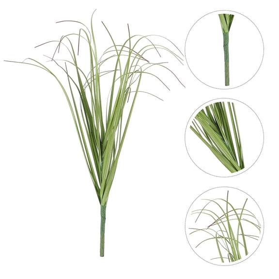 Milisten 10Pcs Artificial Grass Prop Green Simulation Plant Ornament with High Durability and Realistic Look