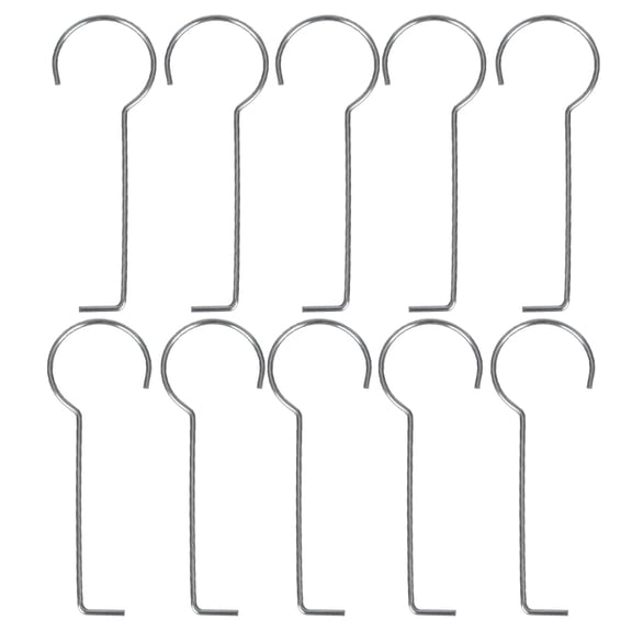 Milisten 10Pcs Silver Metal Floor Drain Grate Hooks Durable Drain Lifting Tool for Bathroom Freezer Use