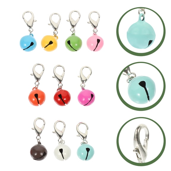 Milisten Bell for Collar Small Dogs Cat Dog Collar Bells Metal 10Pcs Assorted Color