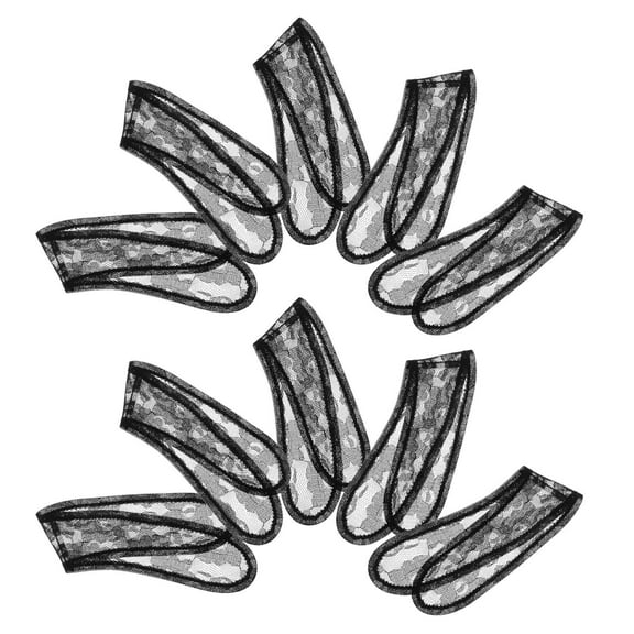 Milisten 10Pcs Breathable Wig Cap Accessory Elastic Black Mesh for Versatile Hairdressing Use