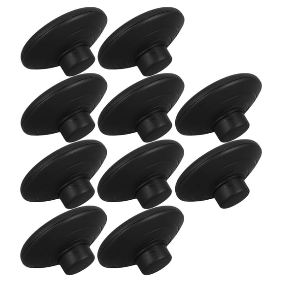 Milisten 10Pcs Foot Activated Lamp Switch Black Round Inline Pedal Control