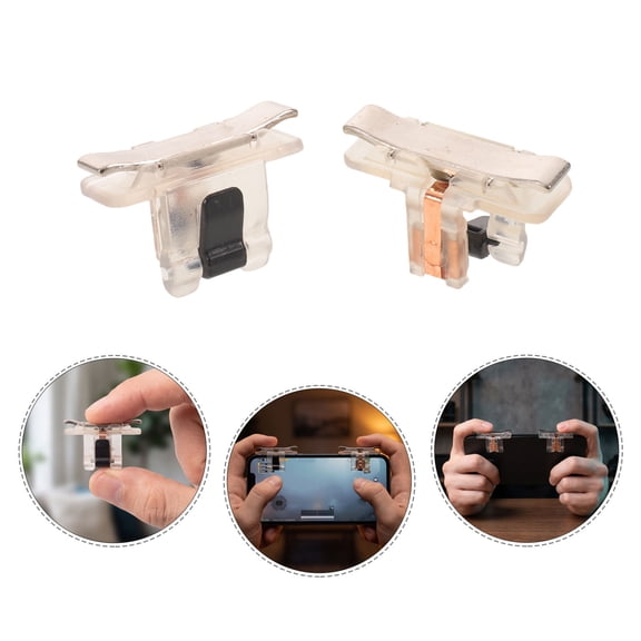 Milisten 10Pcs Mobile Shooter Game Trigger Clip with Lightweight Design for Phone Gaming