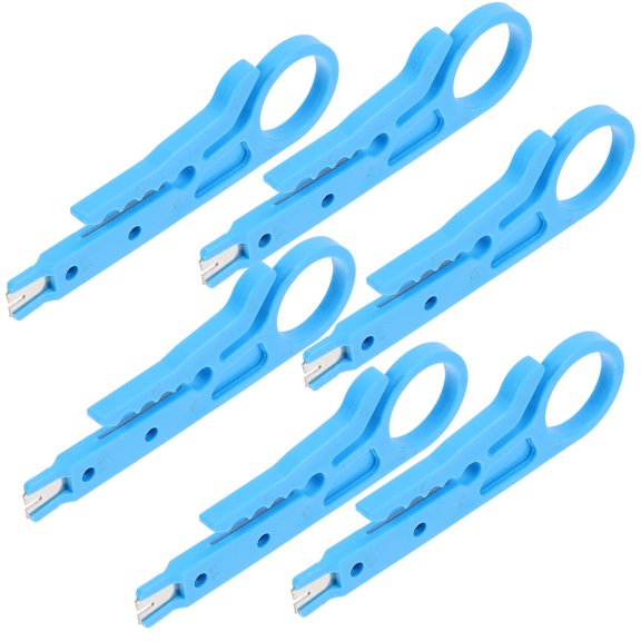 Milisten 10Pcs Punch Down Tool Cat6 Blue for Wire Stripping and Cable Cutting Tasks