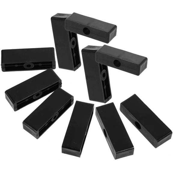 Milisten 10Pcs Sliding Door Lock Black Plastic Window Latch Replacement for Home Security