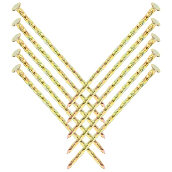 Milisten 10Pcs Carbon Steel Spiral Nails for Artificial Turf Stakes and Landscape Anchors
