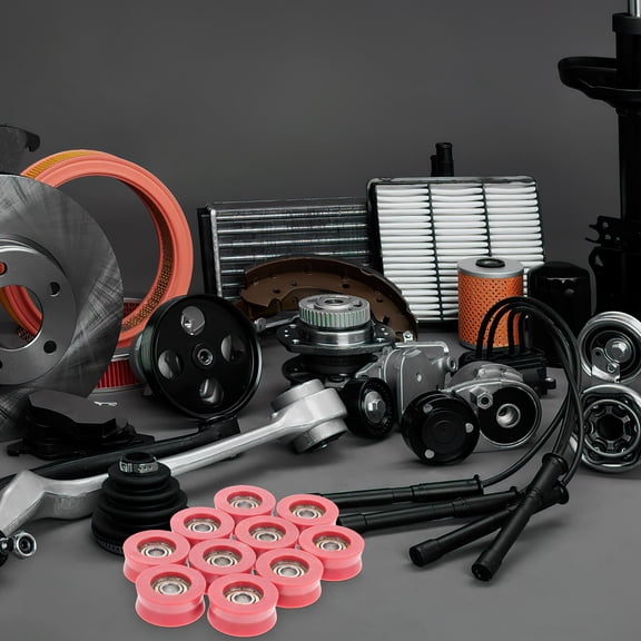 Milisten 10Pcs U Groove Pulleys For Sliding Door Track With Wear .60X2.60X1.20 In