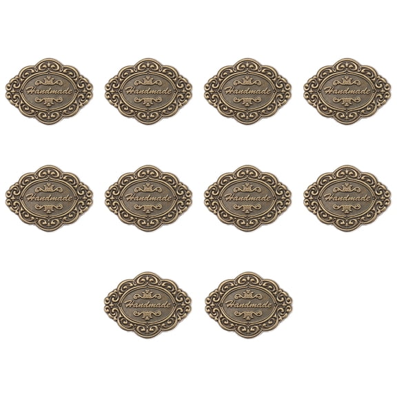 Milisten Vintage Wallet Button Dark Brown Zinc Alloy for Sewing 10Pcs