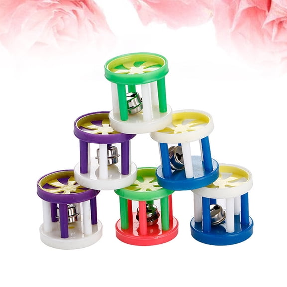 Milisten 10Pcs Cat Roller Ball Toy Cylinder Shape Attention Drawing Bell for Kitten Pet Interaction