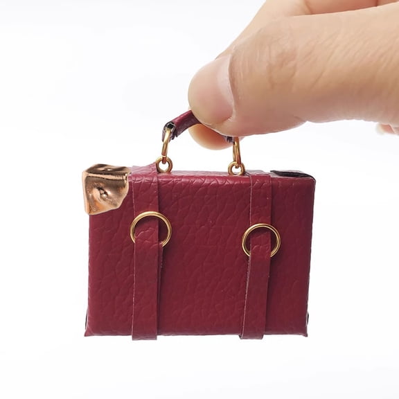 Milisten 10pcs Mini Suitcase Decoration Wraps for Dollhouse Creation Metal