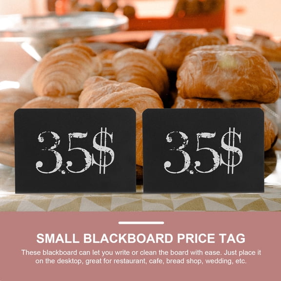 Milisten 10Pcs Display Message Boards Black PVC Small Chalkboard Signs for Inspirational Quotes