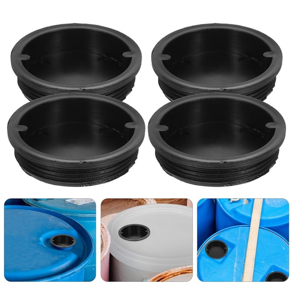 Milisten 10pcs Oil Drum Lids Bung Drum Caps Replacements Water Barrel Cap Drum Caps for 200L Drums