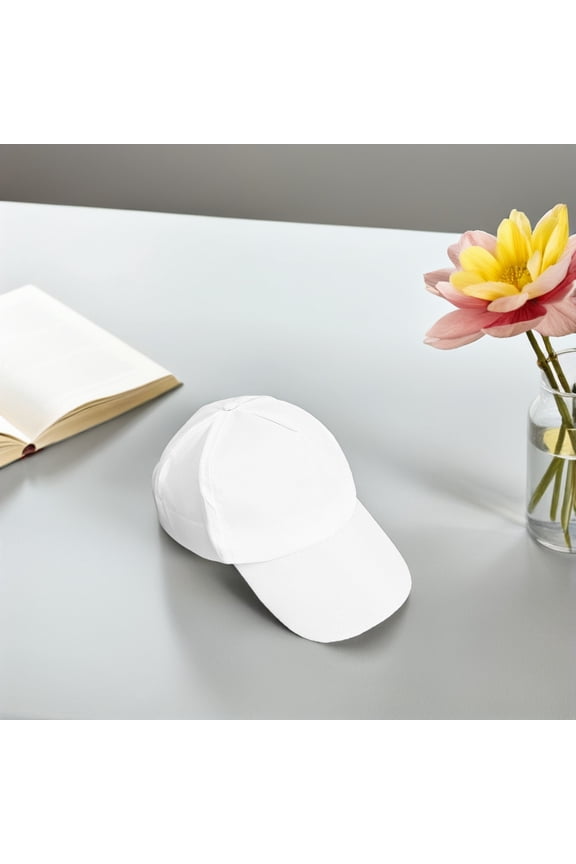 12Pcs Plain White Cotton Baseball Caps Blank Canvas for Painting and Everyday Wear