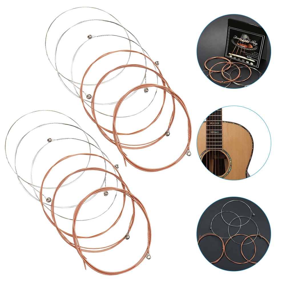 Milisten Guitar String Set Metal Assorted Color 12Pcs - Walmart.com