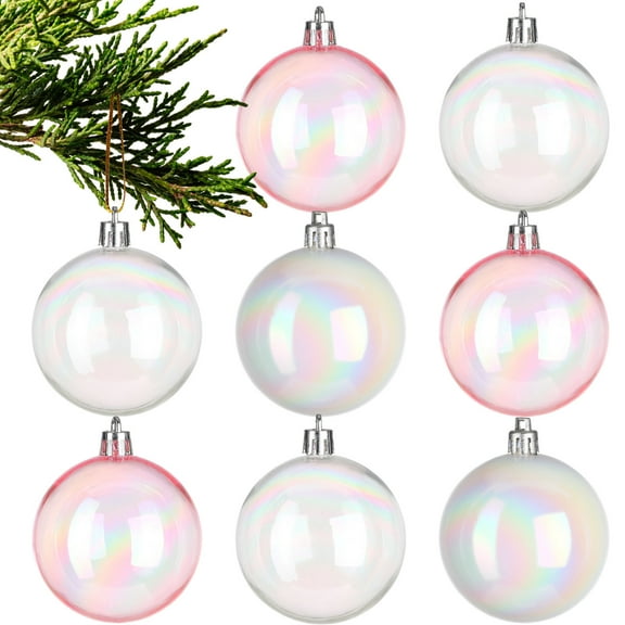 Milisten 12Pcs Home Decorative Ball Decor Plastic Decoration Transparent for Weddings