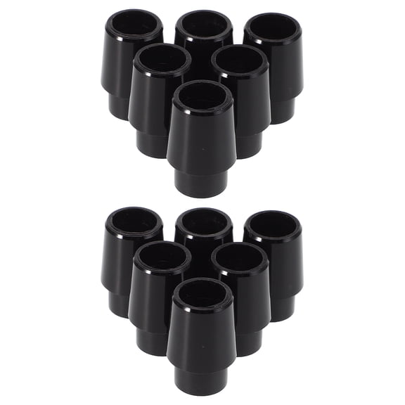Milisten 12Pcs Black Rubber Golf Shaft Ferrule Rings for Improved Shot Accuracy
