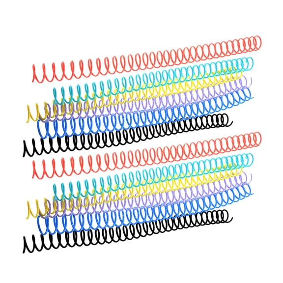Milisten Plastic Spiral Binding Coils for Notebooks, 12 Pieces - Back to School Supplies