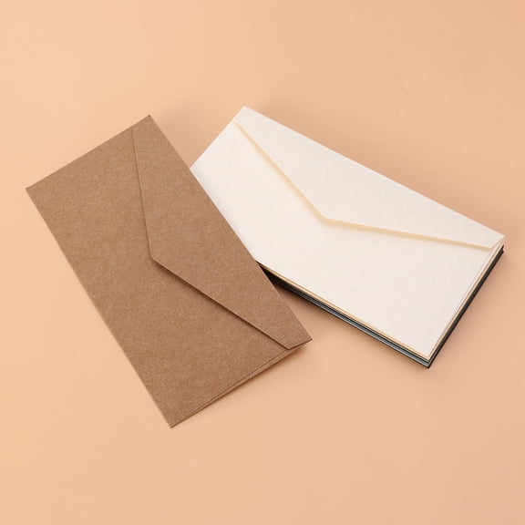 Milisten 12Pcs Kraft Paper Envelopes Vintage Style Assorted Colors for Business Invitations