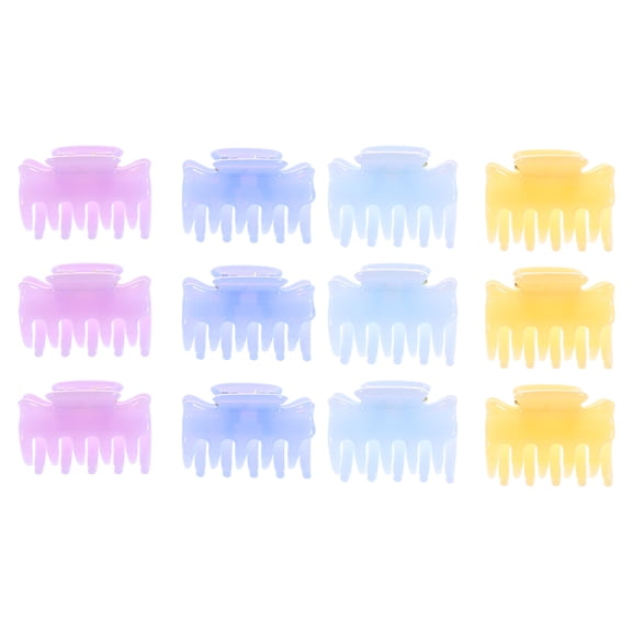 Milisten 12pcs Bang Clips for Hair Hair Styling Accessory for Women Wedding Jelly Color Mixed