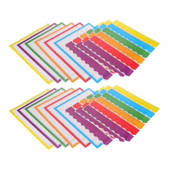 Milisten 150Pcs Decorative Bulletin Board Border Paper for Science Project and Classroom Presentation Boards