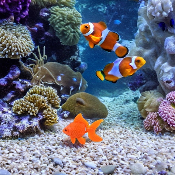 Milisten 15Pcs Artificial Aquarium Fishes Plastic Orange Fake Goldfish Realistic Floating Fish Decoration