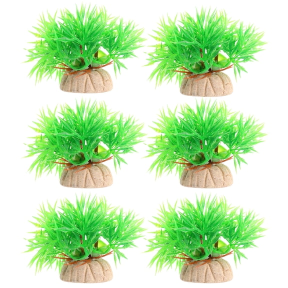 Milisten 15Pcs Decorative Aquatic Plants Bottom for Fish Protection Landscape Enhancement