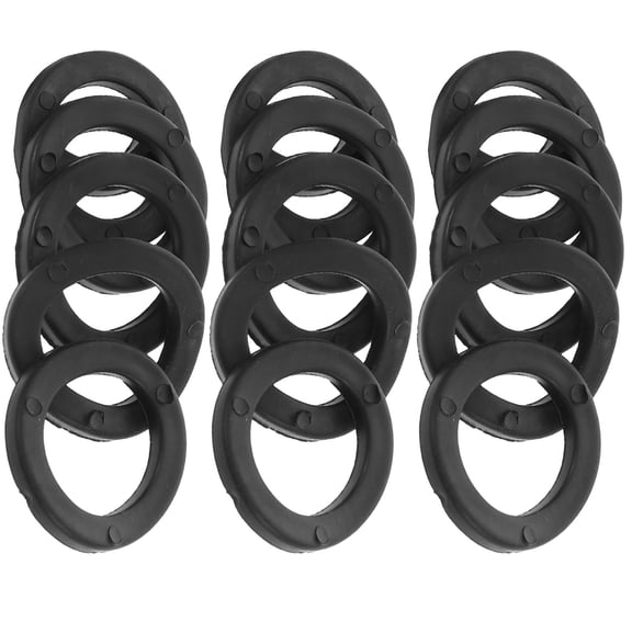 Milisten Dumbbell Anti-Slip Plastic Washers Black Secure Grip for Home Gym 15Pcs