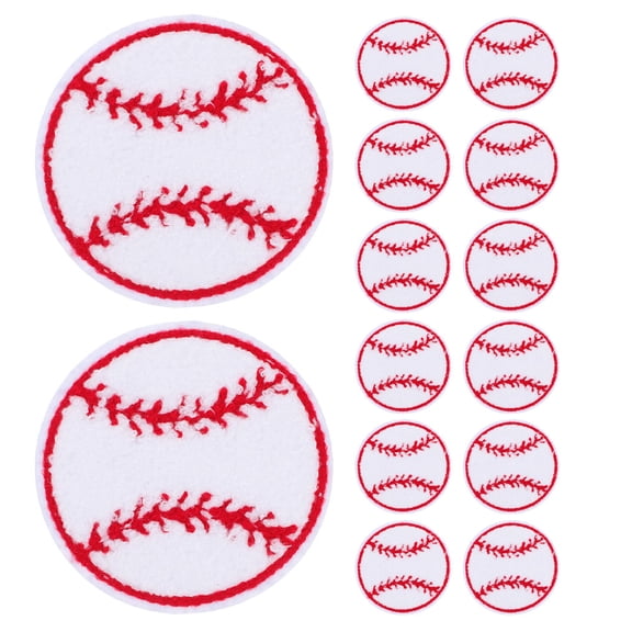 Milisten Baseball Patches Iron on Multi Color for Hats and Clothing 15Pcs