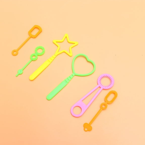 Milisten Crab Shape Bubble Wands Plastic 16Pcs in 1Set 9x9in