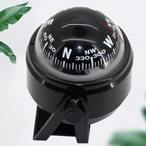 Milisten 1PC Car Compasses Black Sphere for Hunting and Teaching