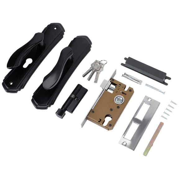 Milisten 1Pack Bedroom Door Lock Body with Silent and Durable Features 8.9x2.2in