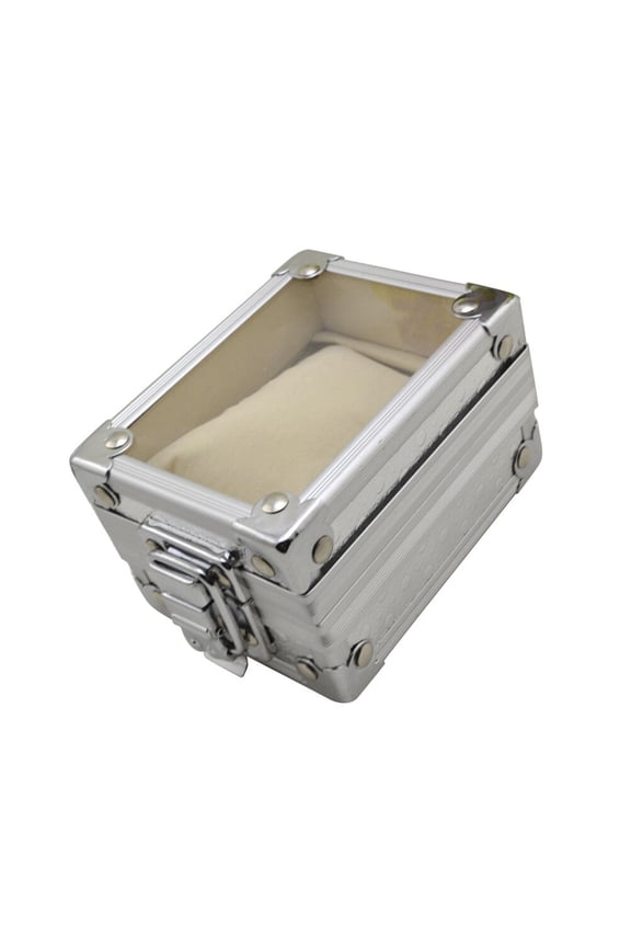Metal Watch Box for Storage and Display, Simple Design Organizer for Watches and Jewelry