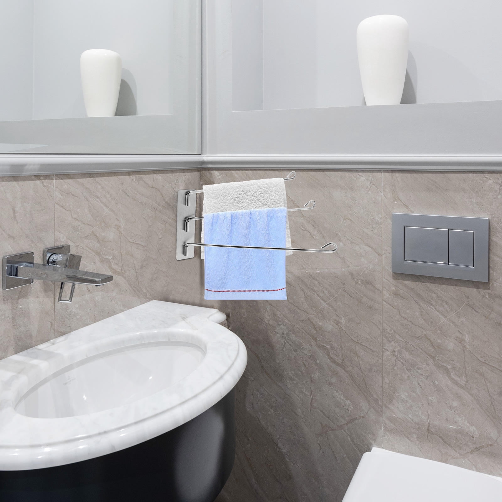 Pack Out Towel Rack Milisten Home Towel Organizer Silver 1Pack 30x1.5in Stainless Steel ...