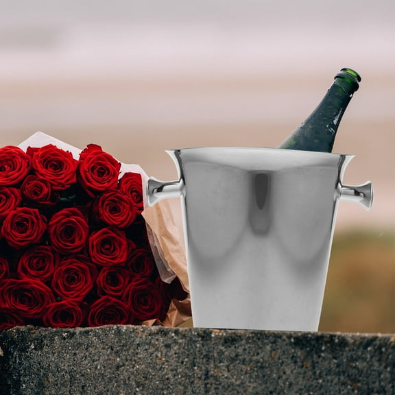 Milisten Cone Shaped Ice Cube Bucket for Home and Party 1Pack