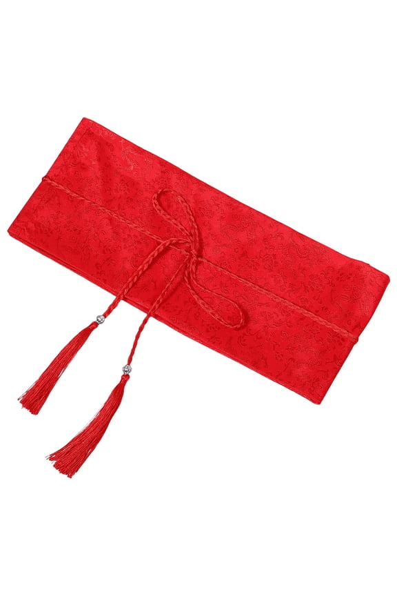 1 Pack Wide Sash Belt for Women , Red Waist Cinching Belt, Stylish Accessory for Parties and Daily Wear