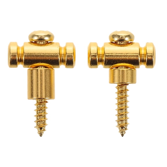 Milisten 1Pair Brass String Trees for Electric Guitar and Bass with Stable Retainer and Stylish Golden Finish